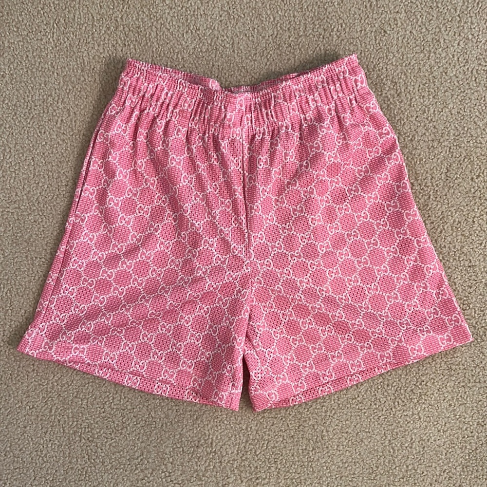 Bravest Studios “GUCCI” mesh shorts